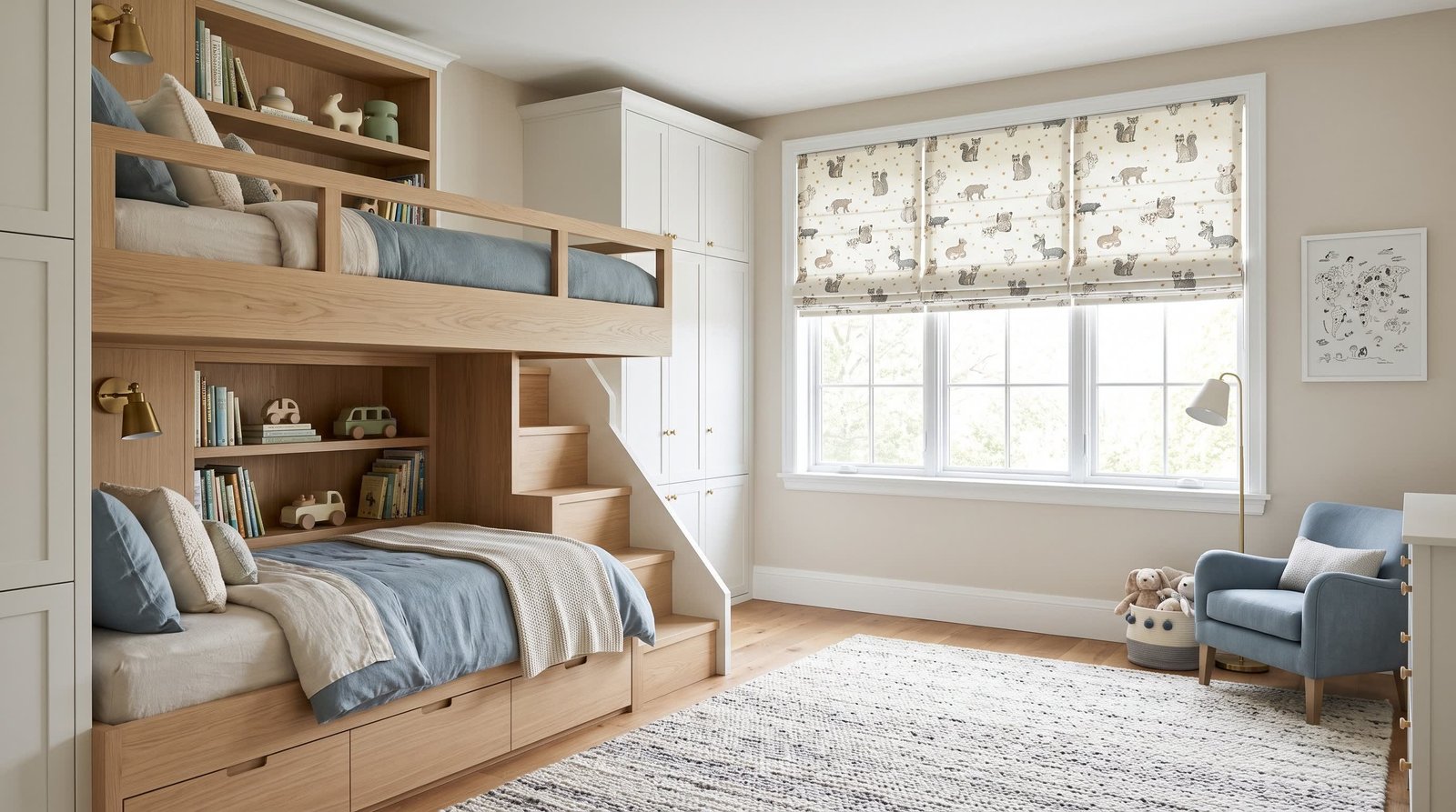 Luxury Bunk Bed Room &mdash; Children Blinds