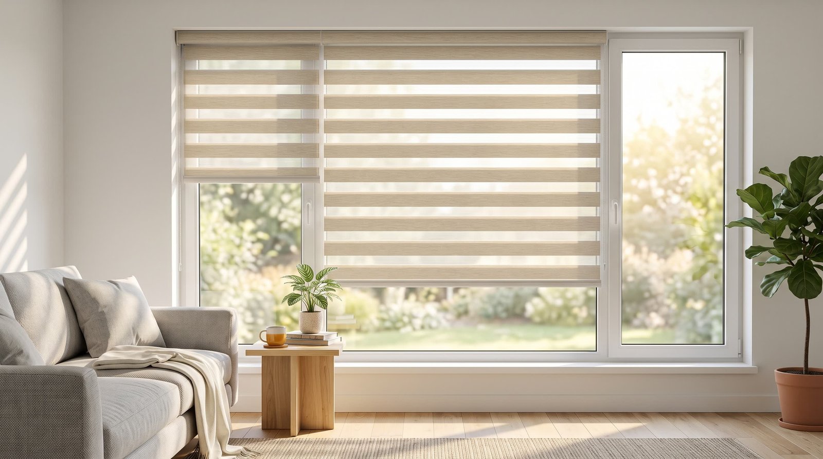 Bright Morning Light &mdash; Duplex Blinds