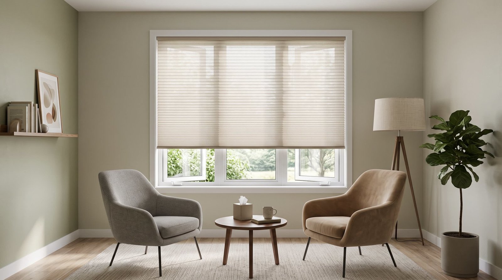 Private Therapy Room — Honeycomb Blinds