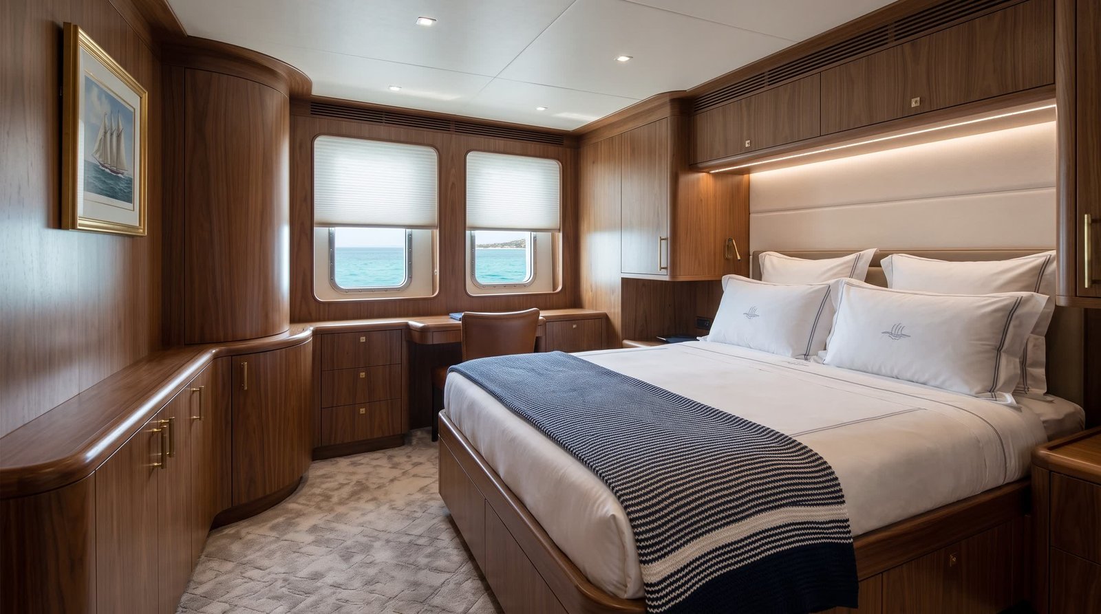 Yacht Master Cabin — Honeycomb Blinds