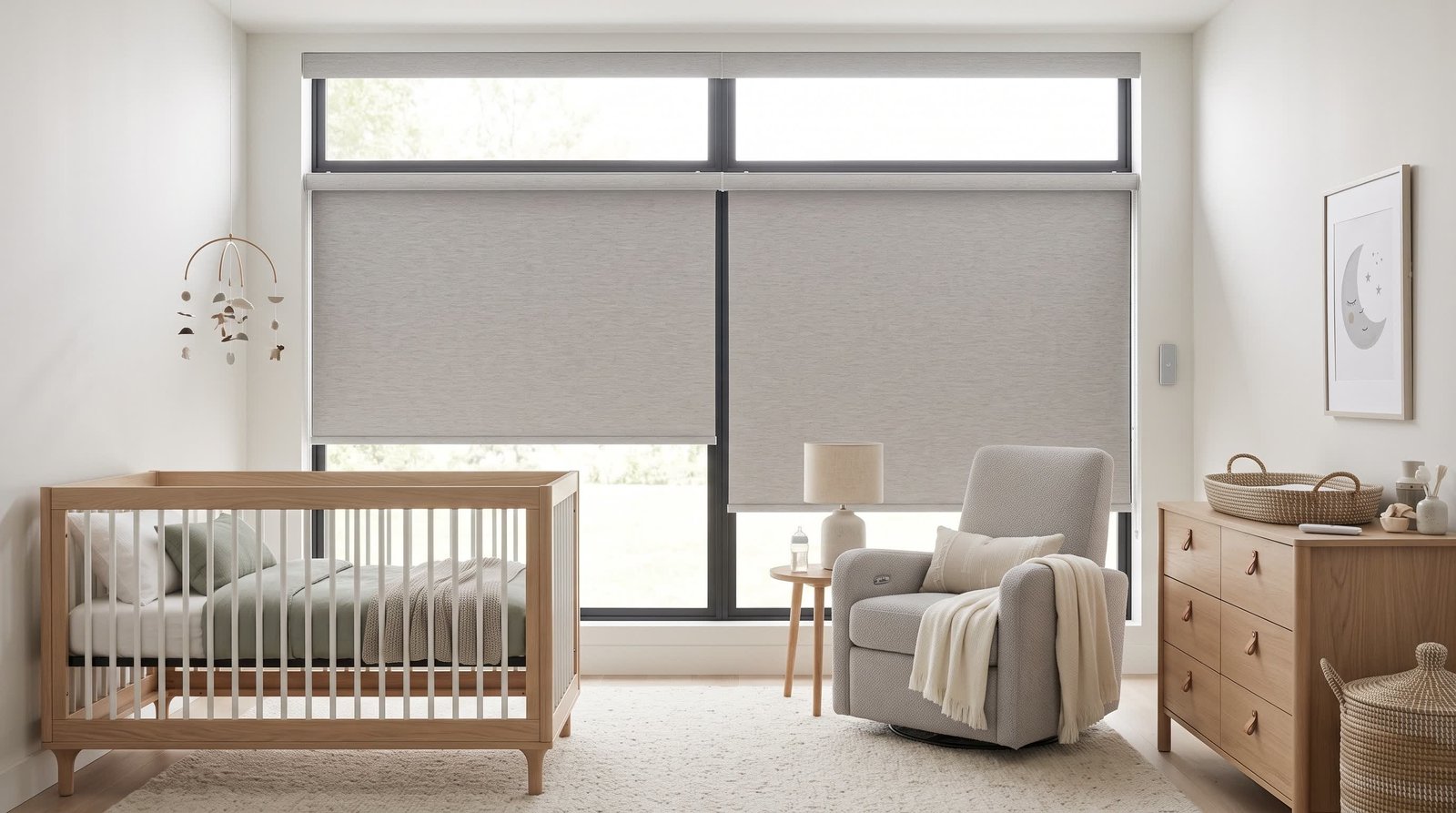 Modern Luxury Nursery &mdash; Motorised Blinds
