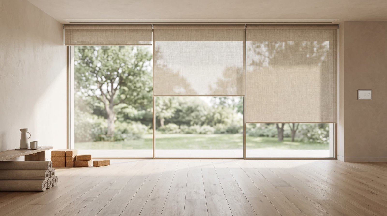 Designer Wellness Studio &mdash; Motorised Blinds