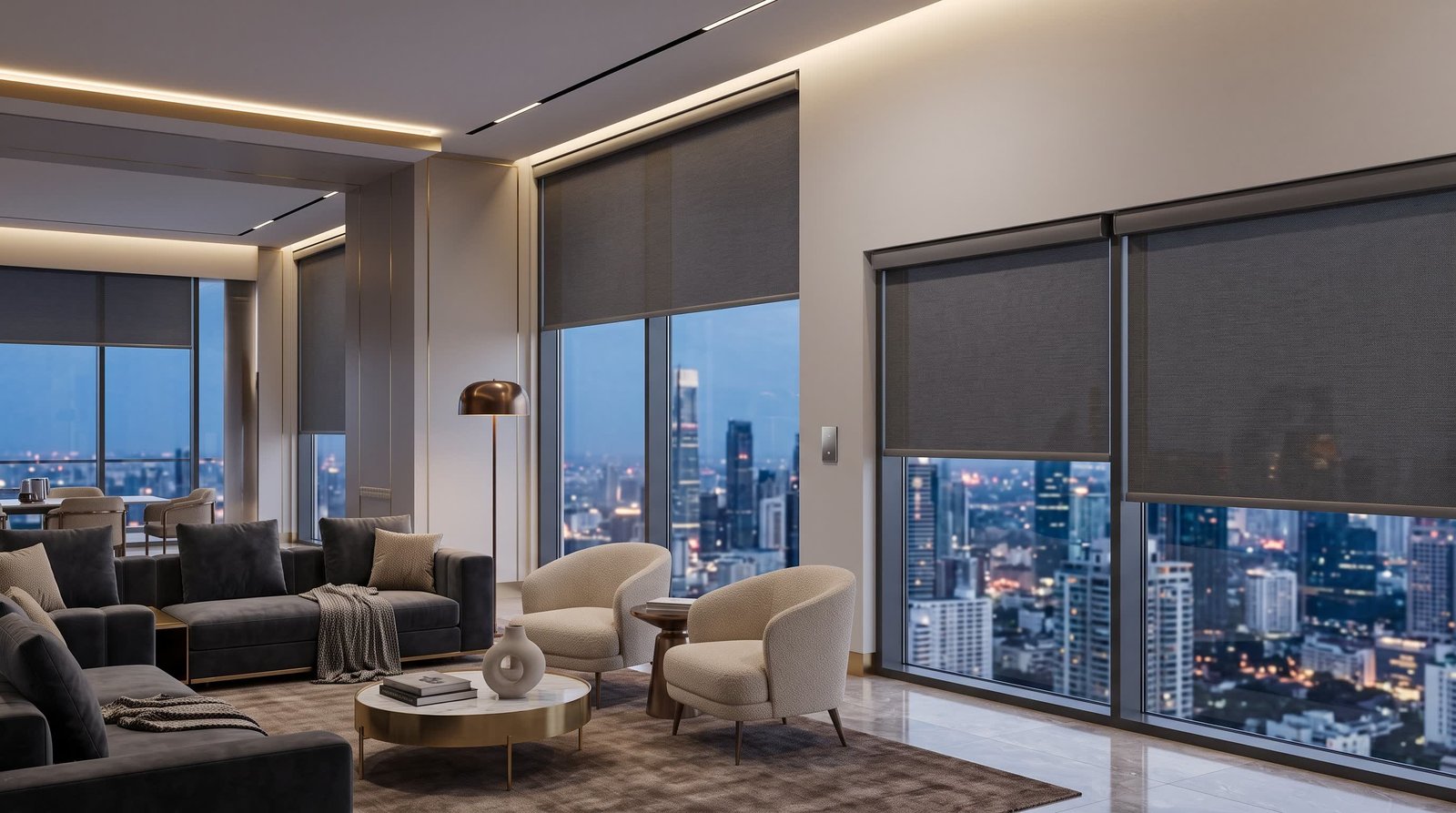 Private Sky Lounge &mdash; Motorised Blinds