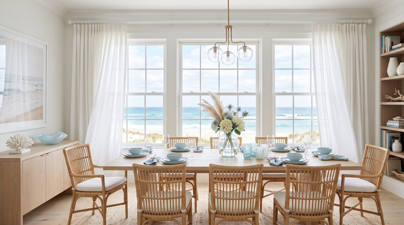 Countryside Master Bedroom — Pinch Pleat Curtains