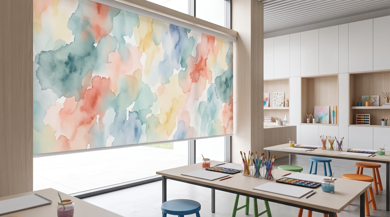 Children’s Museum Art Workshop &mdash; Printed Blinds