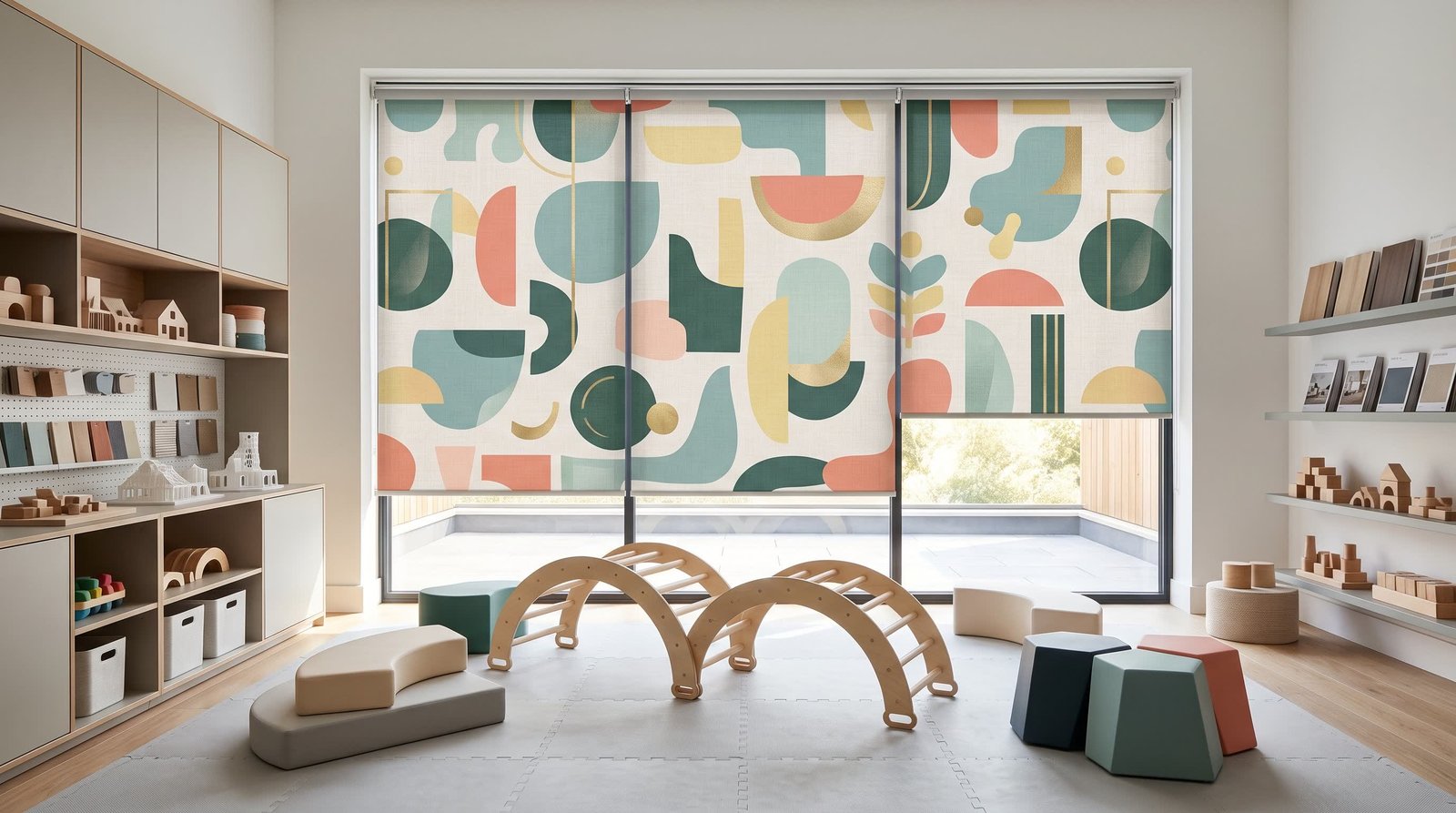 Contemporary Indoor Play Design Studio &mdash; Printed Blinds