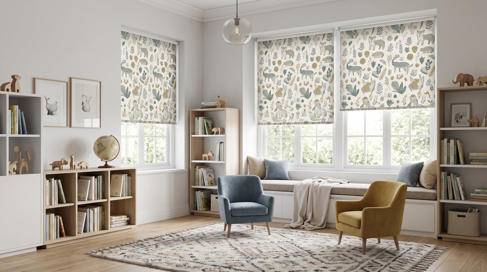 Chic Children’s Reading Room — Printed Roller