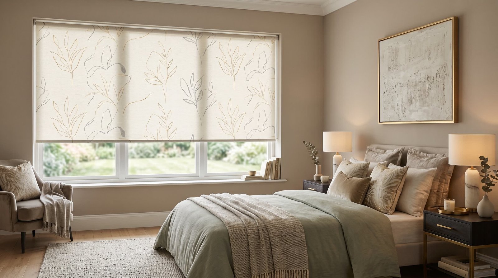 Stylish Guest Bedroom — Printed Roller