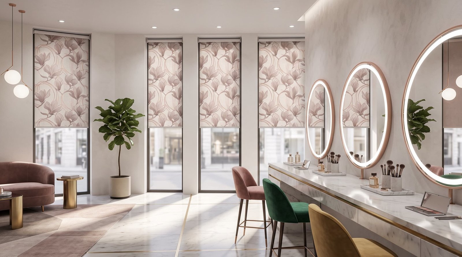 Contemporary Makeup Studio — Printed Roller