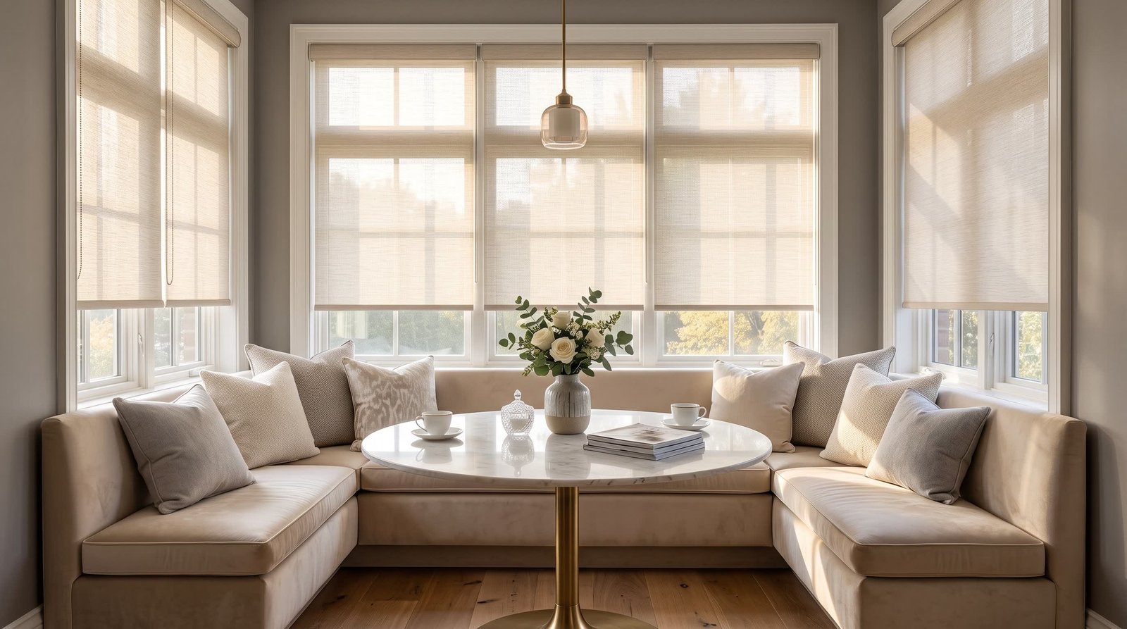 Luxury Breakfast Nook &mdash; Roller Blinds