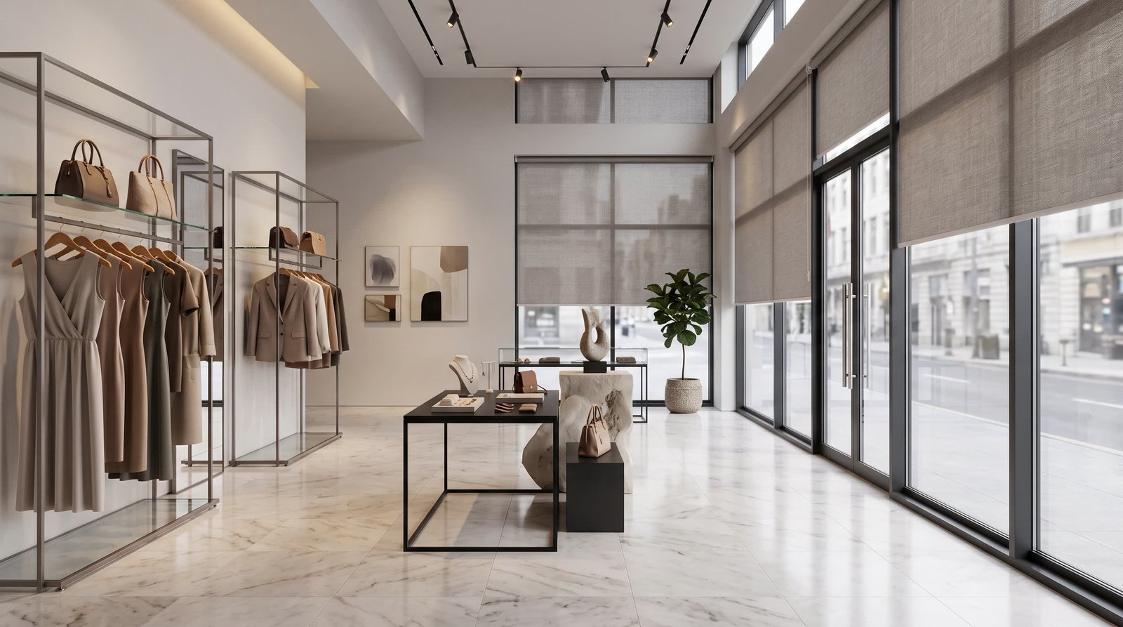 Boutique Fashion Showroom &mdash; Roller Blinds