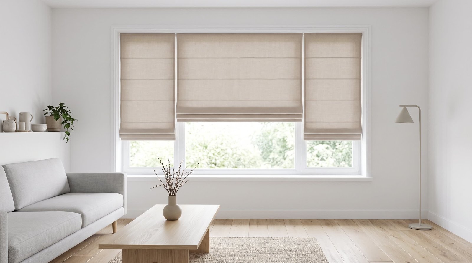 Scandinavian Roman Blinds Interior — Roman Blinds