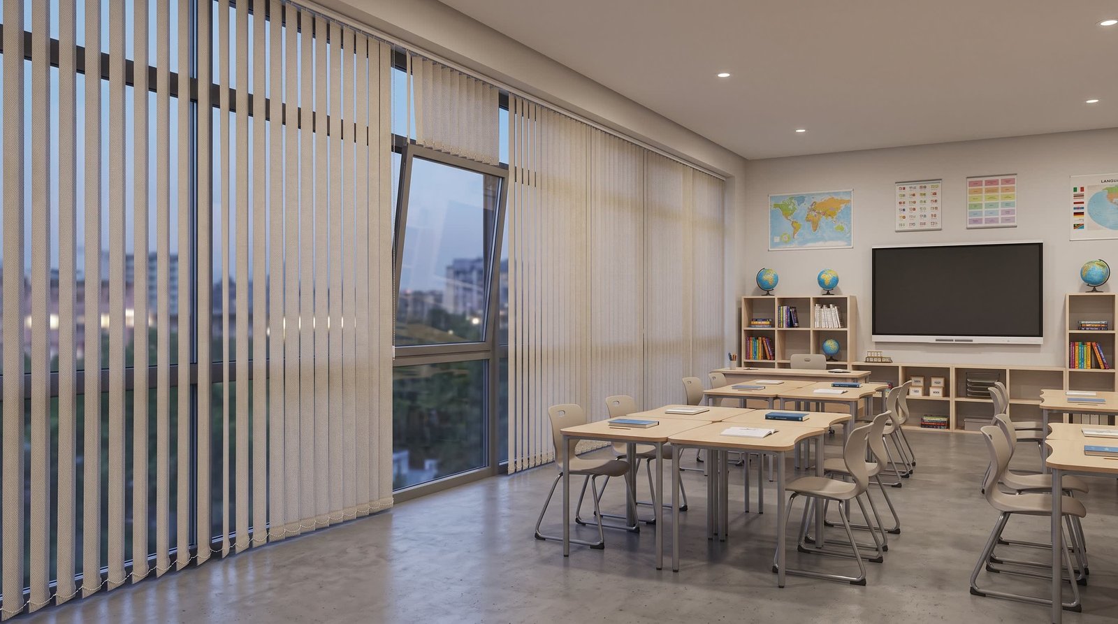 Language Learning Classroom &mdash; School Blinds