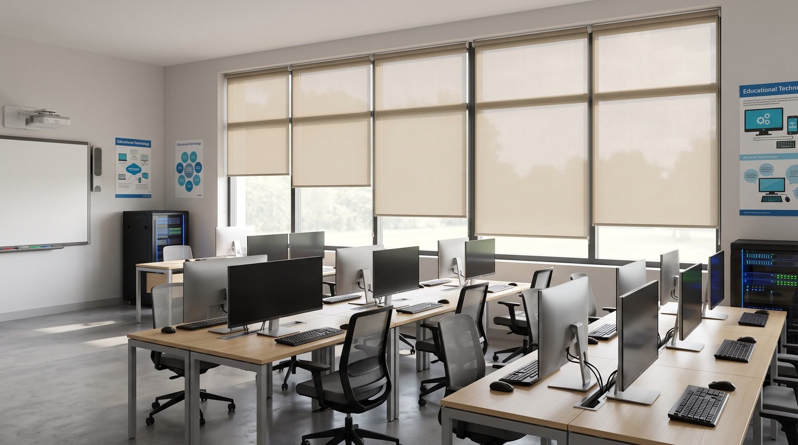 Modern Computer Lab &mdash; School Blinds