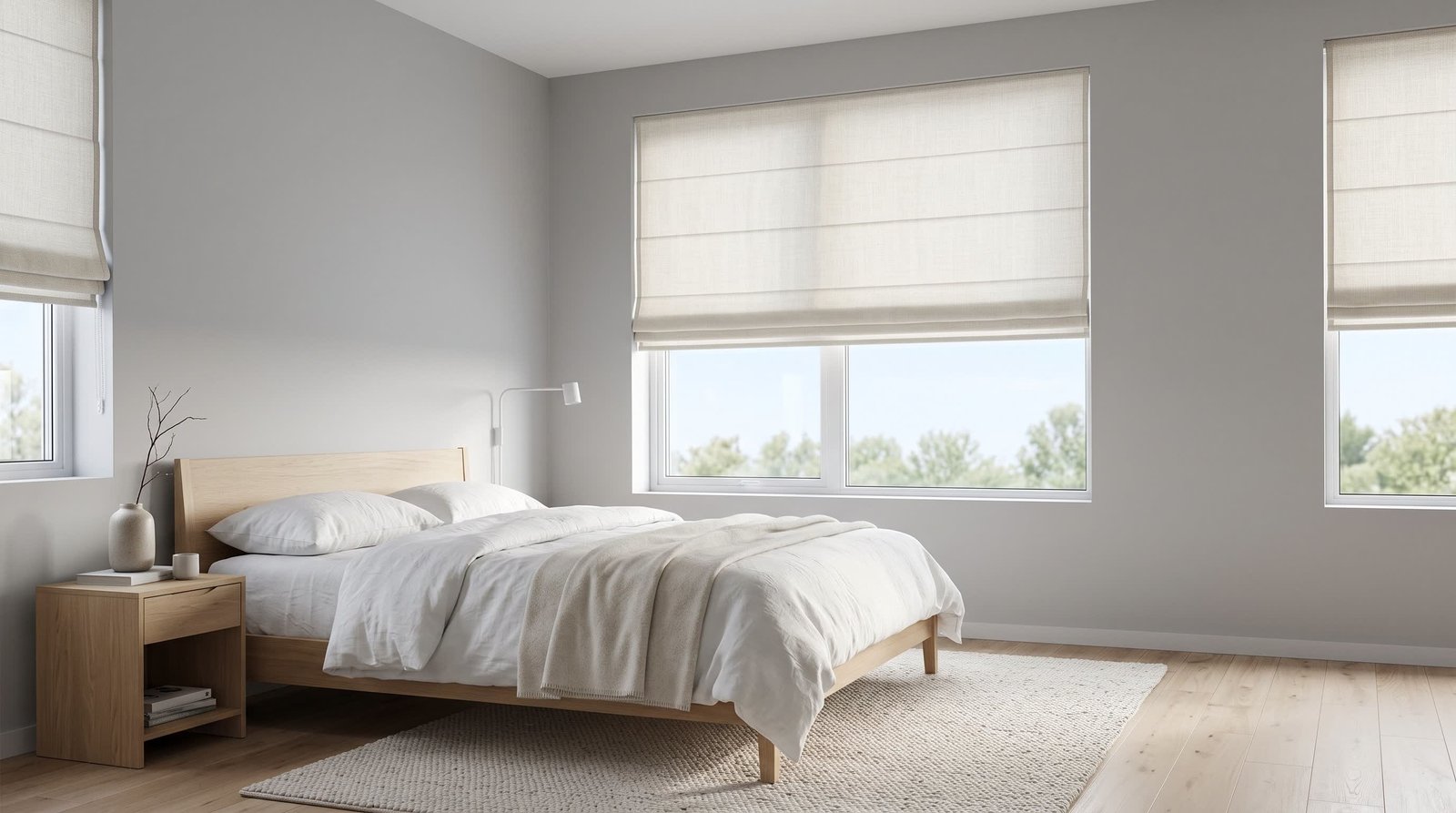 Minimal Scandinavian Bedroom — Signature Designer Blinds
