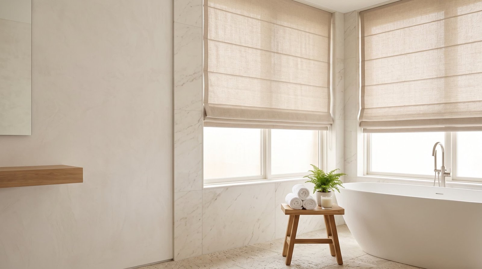 Spa-Inspired Bathroom — Signature Designer Blinds