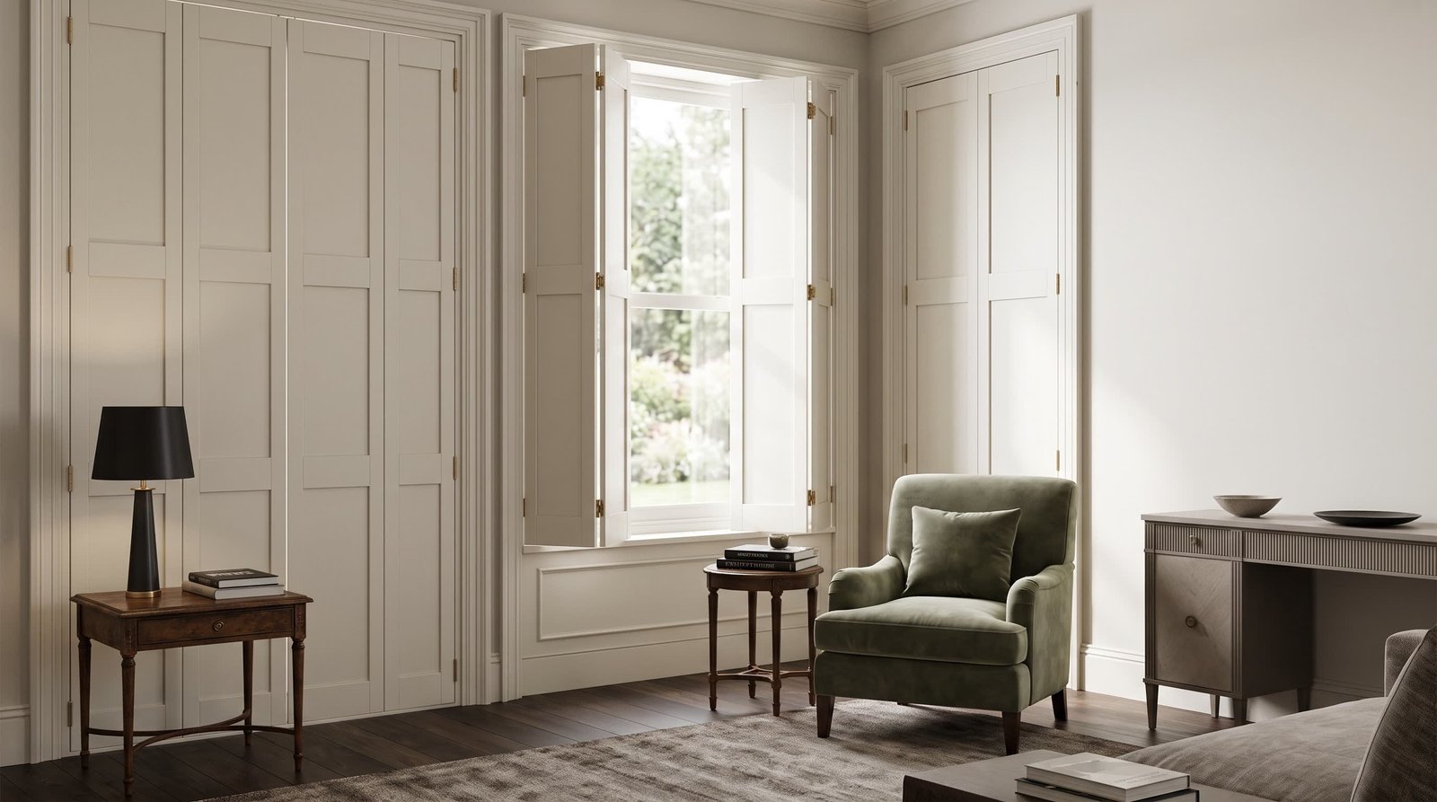 Solid Panel Shutters made to measure