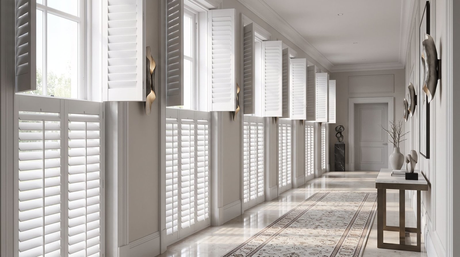 Luxury Boutique Consultation Room — Tier-on-Tier Shutters
