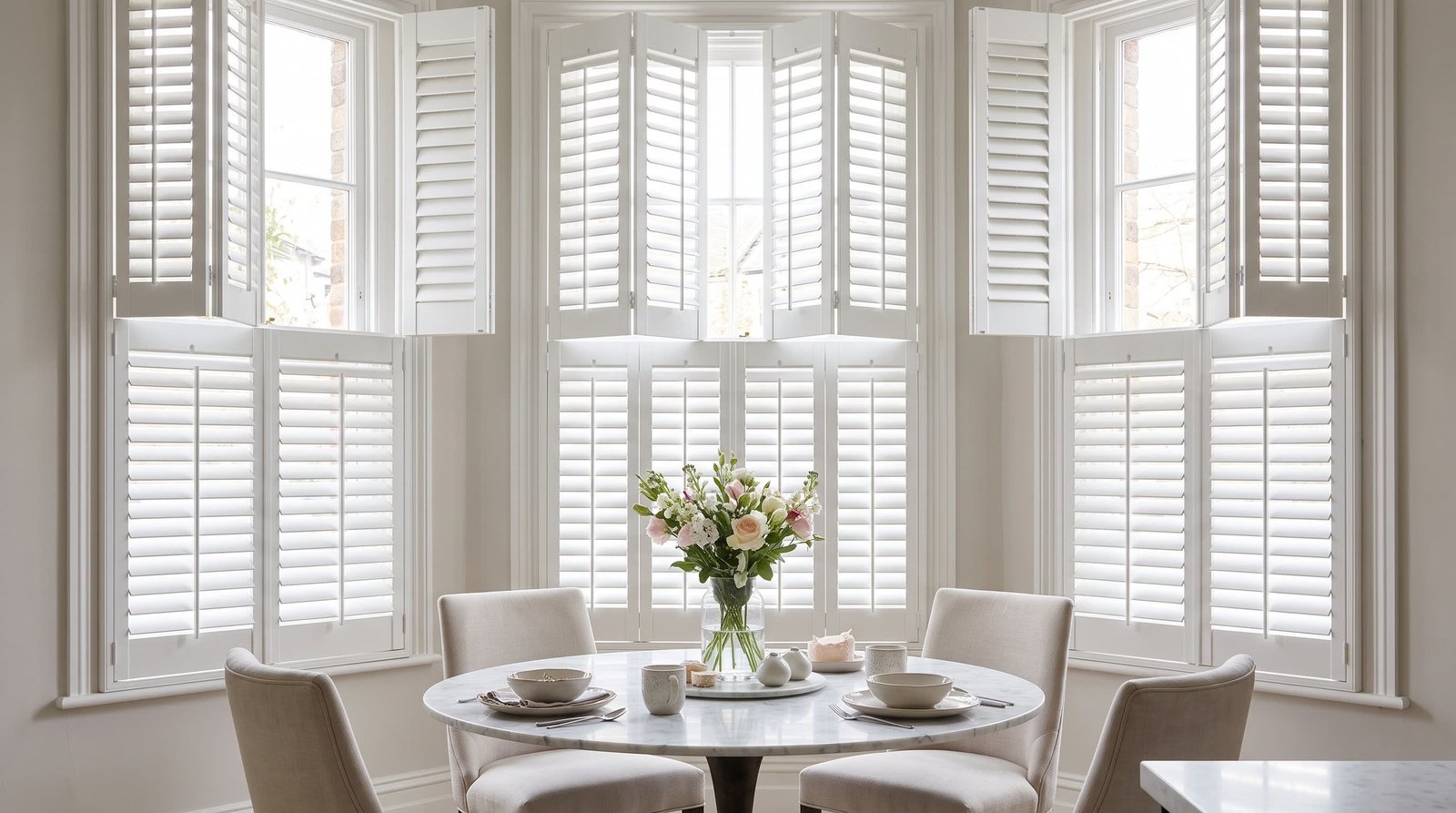 Premium Hallway Window Feature — Tier-on-Tier Shutters