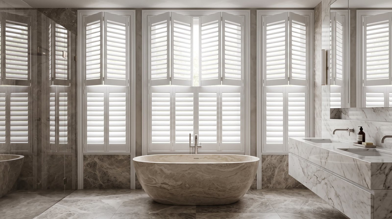 Refined Upstairs Landing — Tier-on-Tier Shutters