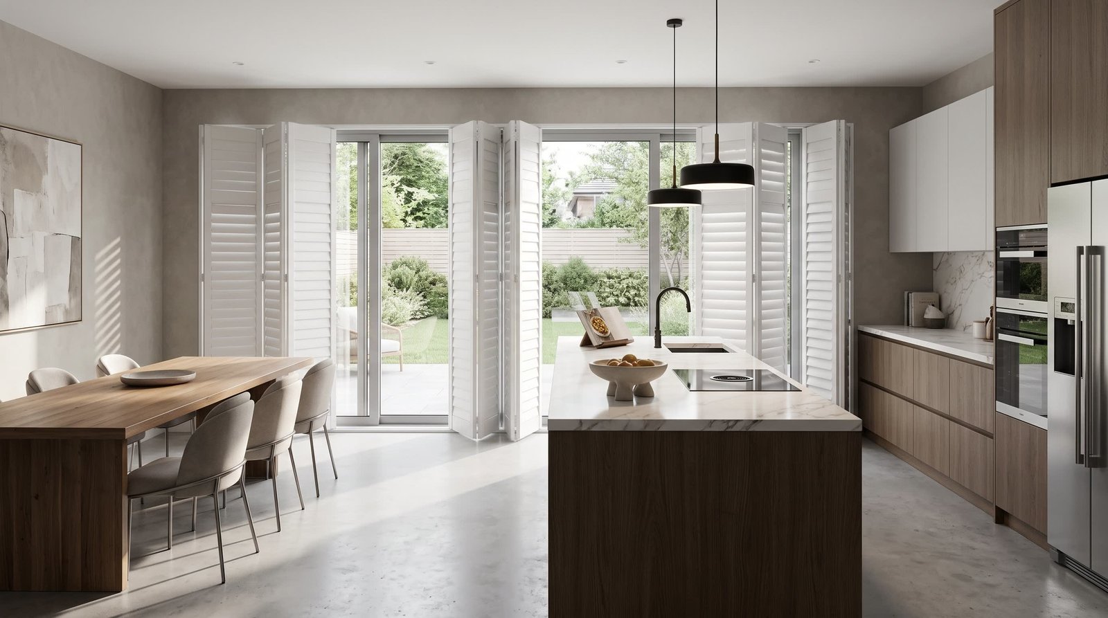 Luxury Boutique Consultation Room — Tracked Shutters