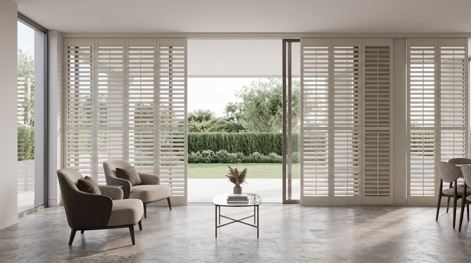 Refined Upstairs Landing — Tracked Shutters