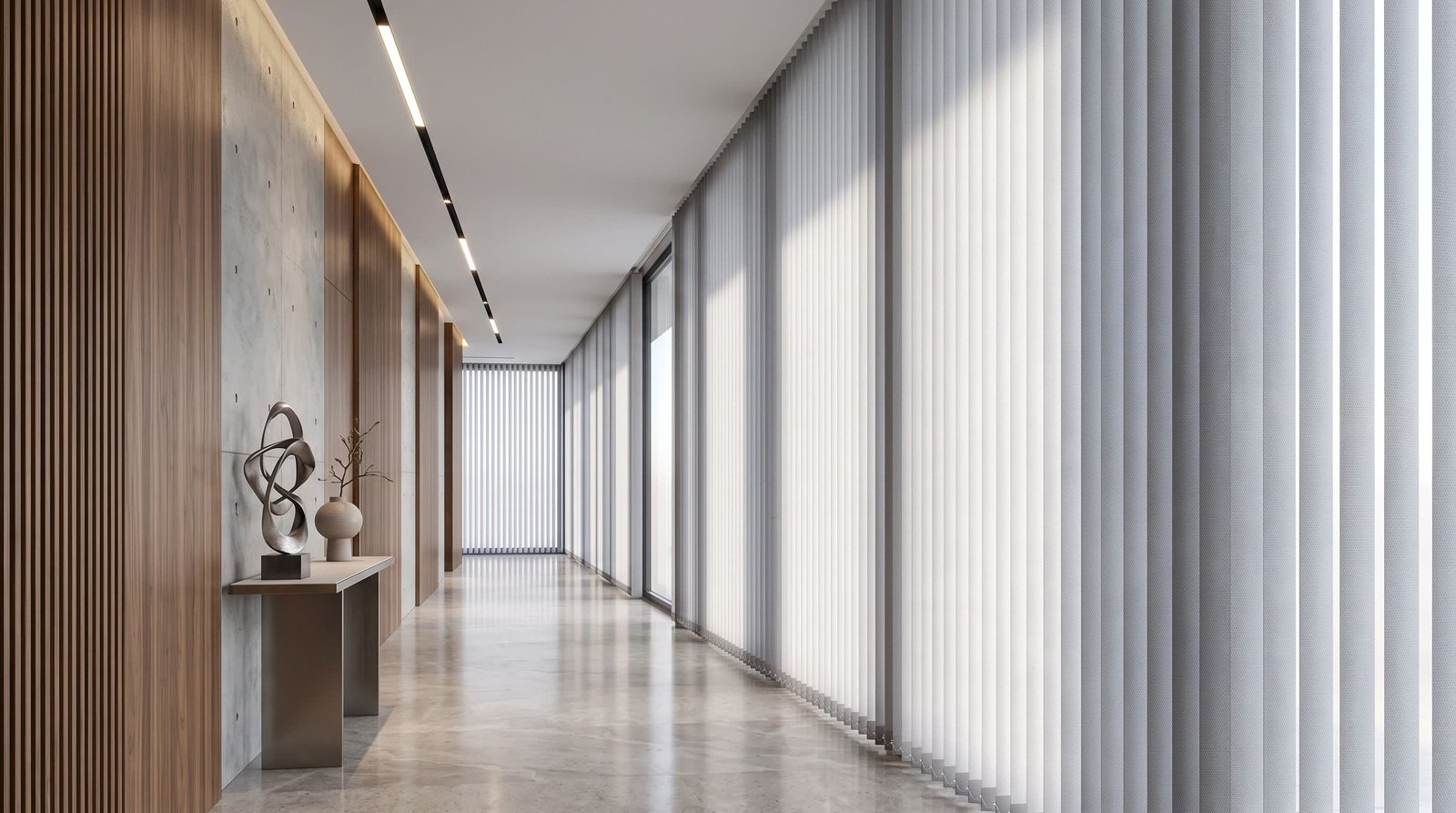 High-End Perfume Boutique Interior — Vertex Blinds