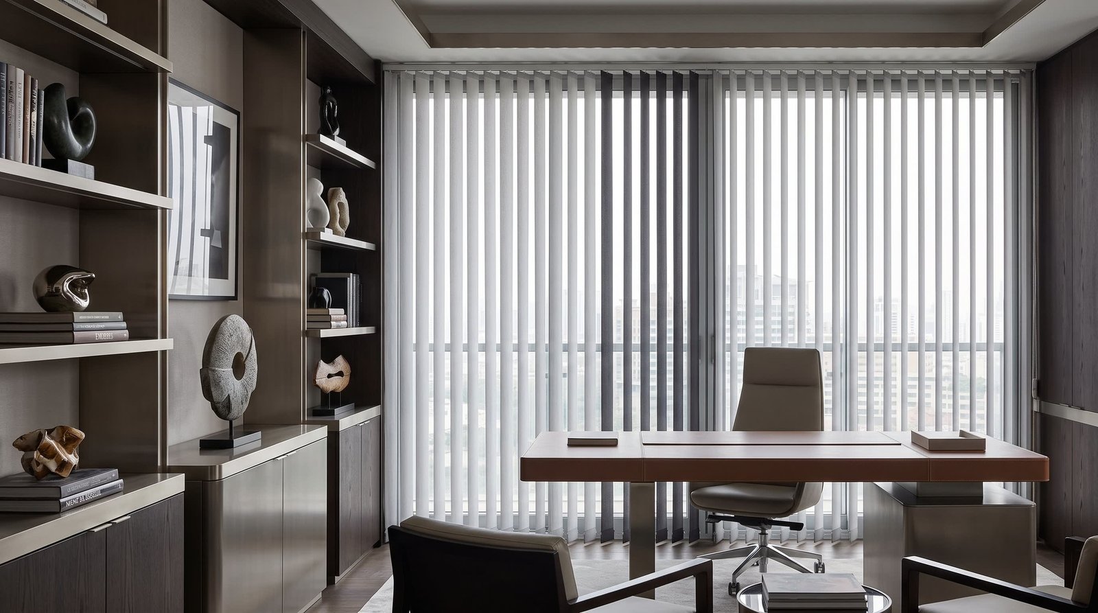 Contemporary Collector’s Office — Vertex Blinds