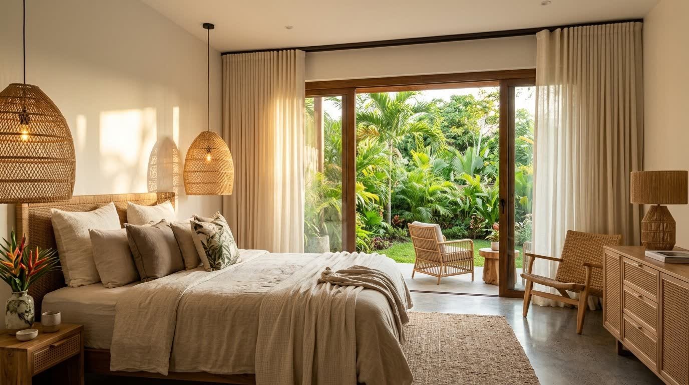 Boutique Resort Suite — Wave Curtains